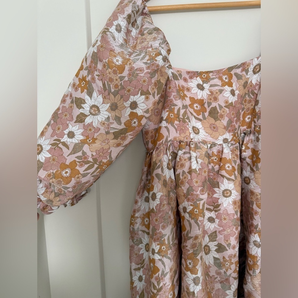 Etiquette boutique floral puff sleeve mini dress - Picture 6 of 8